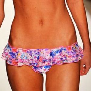 Luli Fama Ruffle Skirt Brazilian Bikini Bottom